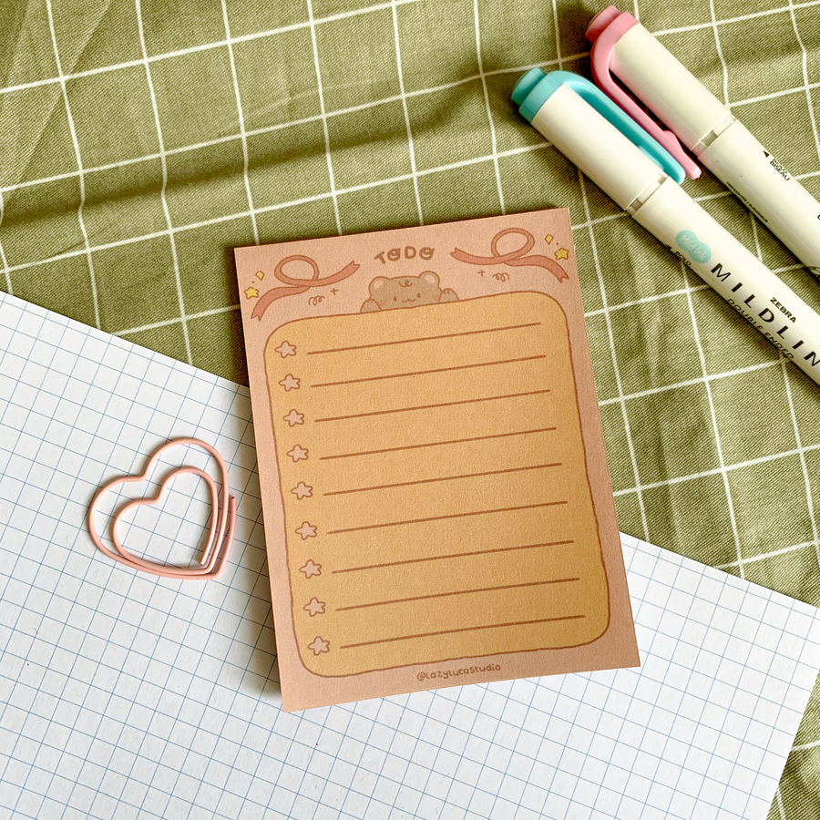 Kuma Bear To Do Paper Memo Pad