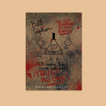 Gravity Falls - Bill Cipher Matte Art Print