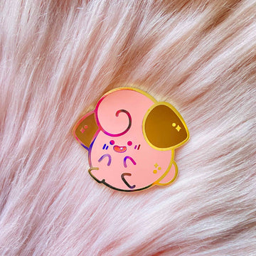 Pink Chubby Bubby Star Pin
