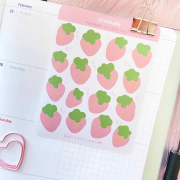 Strawbs Strawberry Planner Sticker Sheet