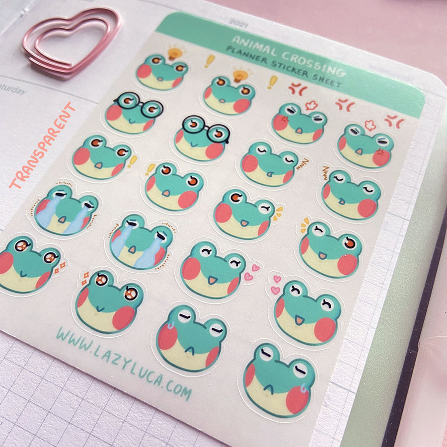 Cute Animals Planner Sticker Sheet - Lily